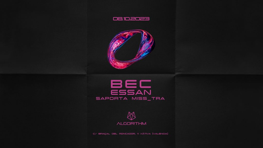 Cartell de l'esdeveniment ALGOR!THM OPENING SEASON