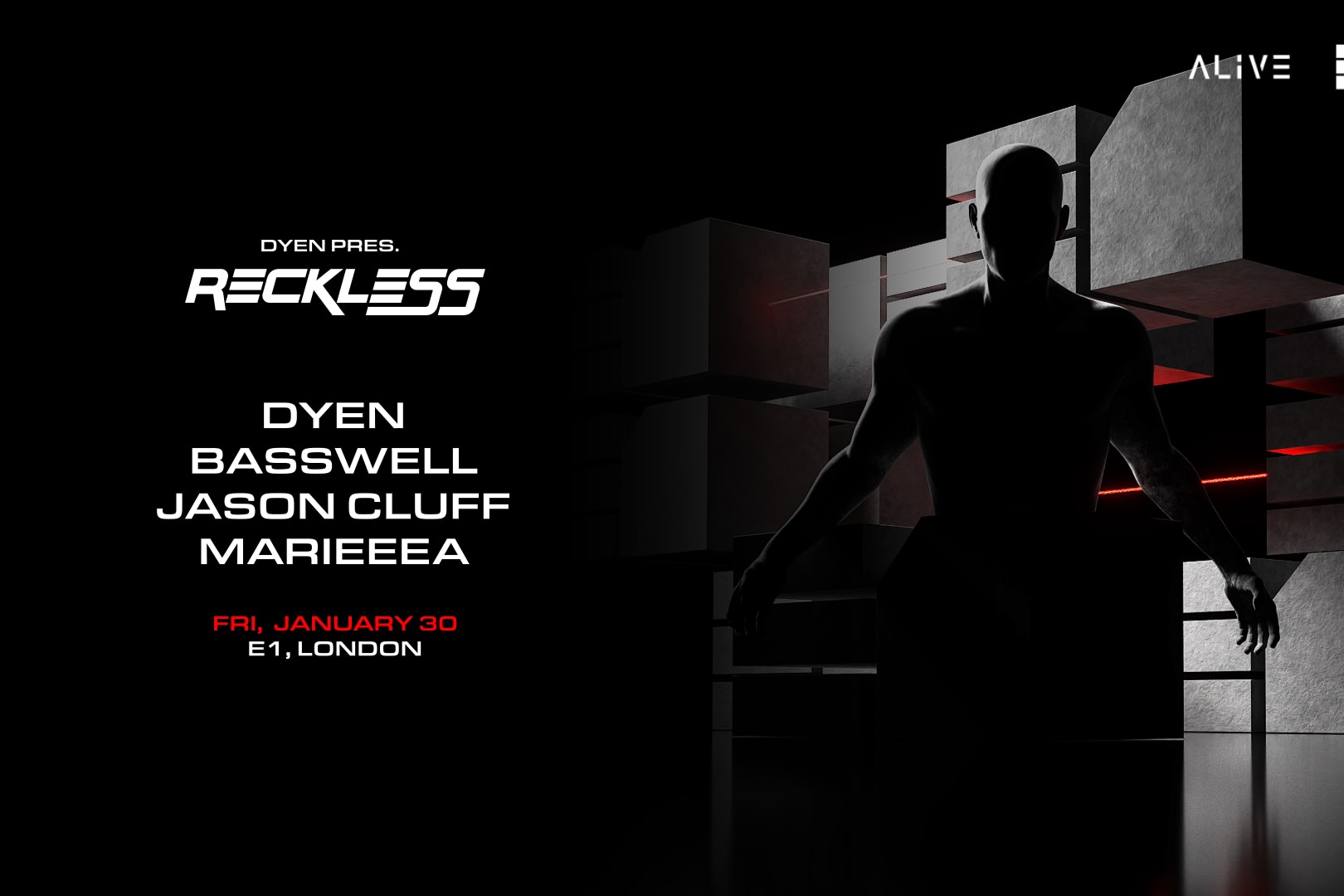 ALIVE invites RECKLESS: DYEN & BASSWELL image