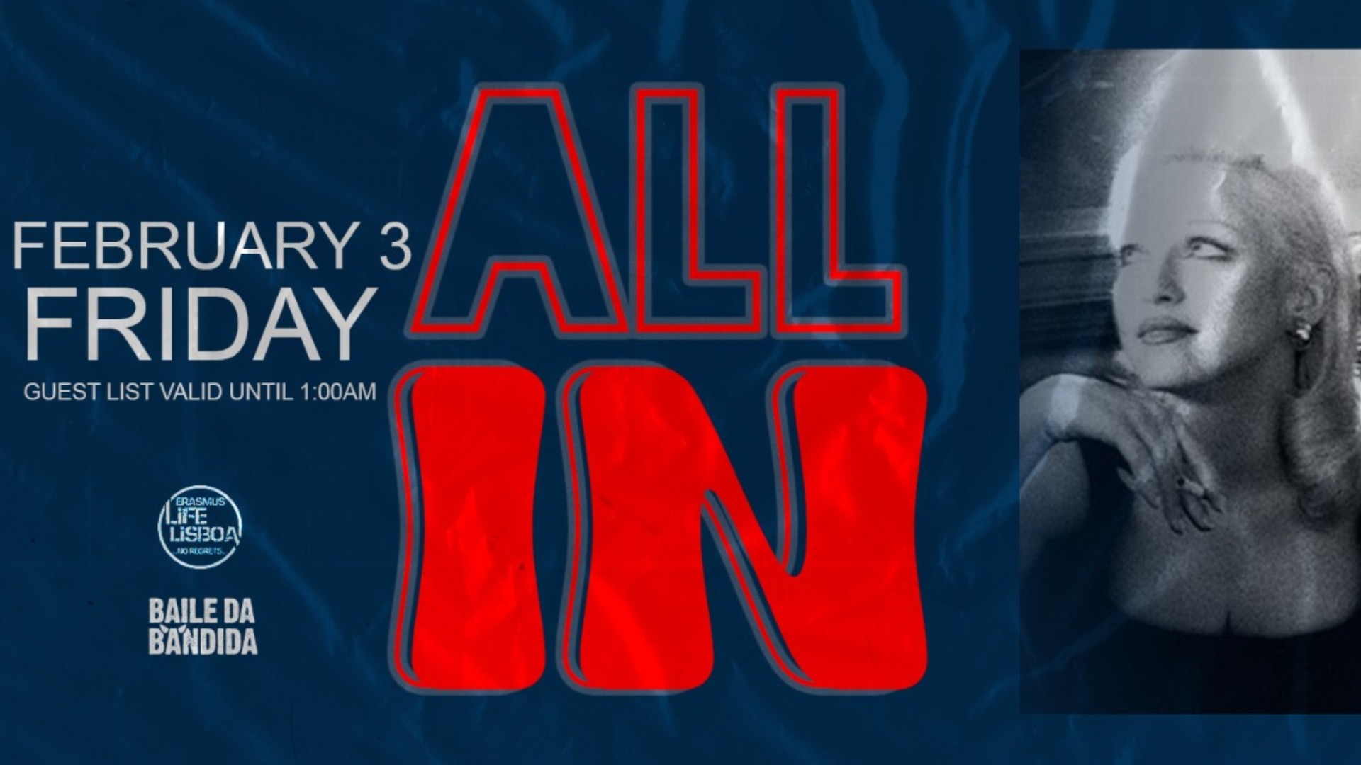 ALL IN - 2 floors - Baile Funk Reggaeton & Pop - Entrance until 1am