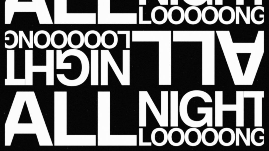 All Night Long w/ - Kee_ko-Eventplakat