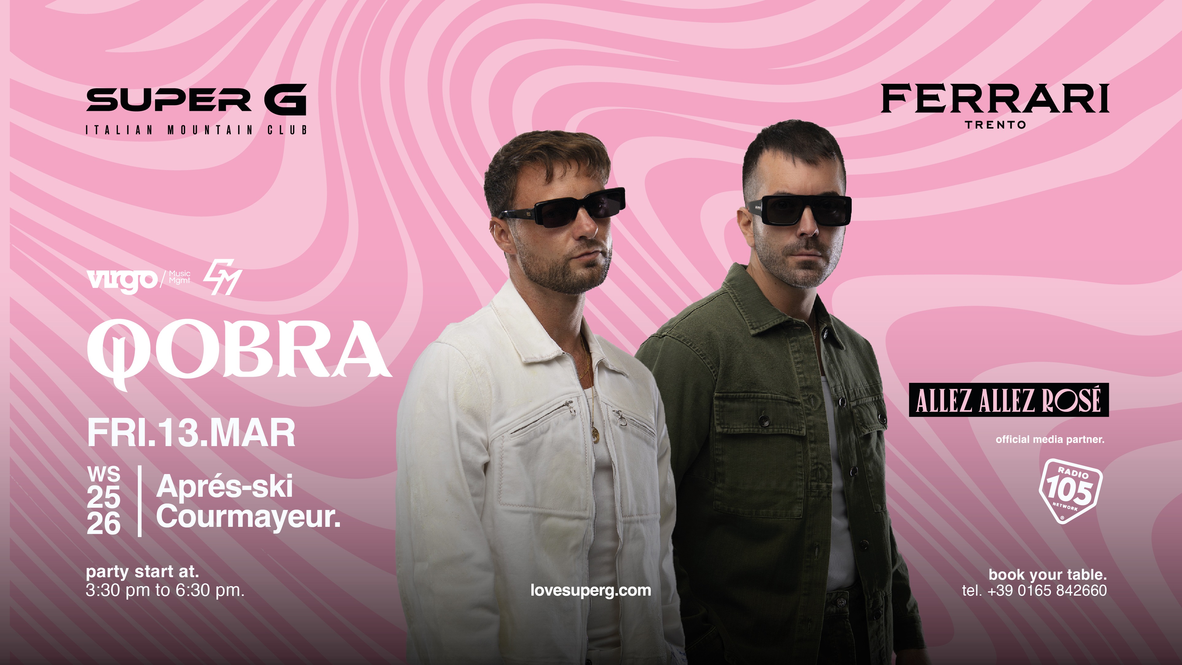 ALLEZ ALLEZ ROSÉ presents QOBRA @Super G image
