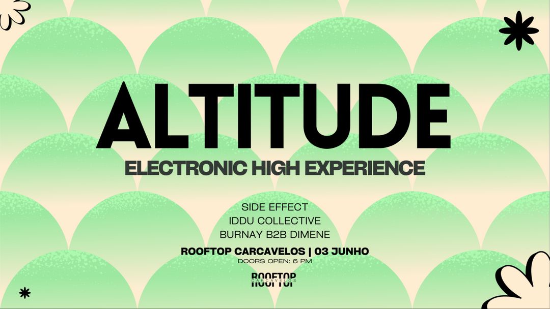 Capa do evento Altitude @ Rooftop de Carcavelos