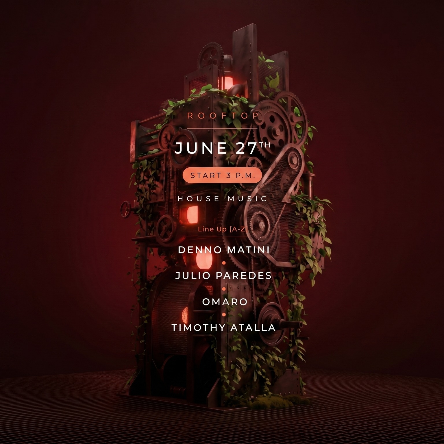 AMANO ROOFTOP PARTY - USHA HOUSE VIBES - Techno Party in Berlin