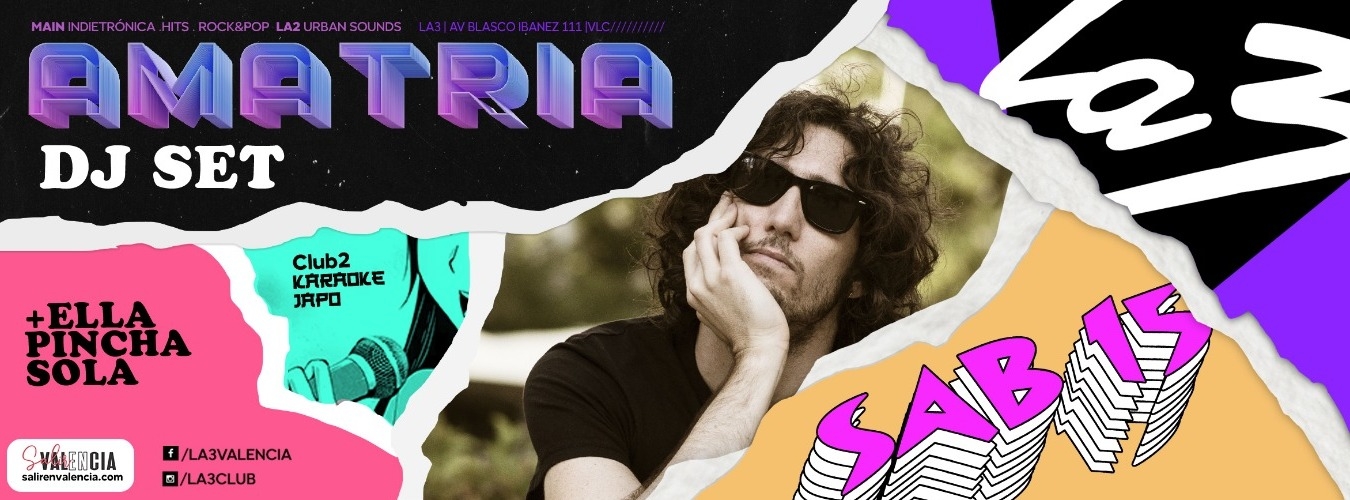 AMATRIA DJ SET + ELLA PINCHA SOLA. CLUB2 KARAOKE JAPO image