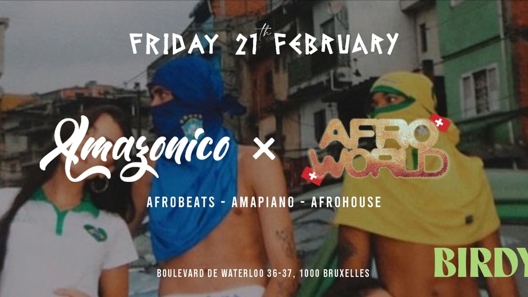 Capa do evento AMAZONICO x AFROWORLD • FRI. 21 FEBRUARY