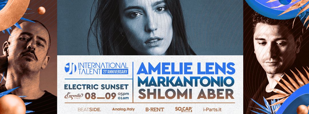 Amelie Lens, Markantonio, Shlomi Aber-Eventplakat