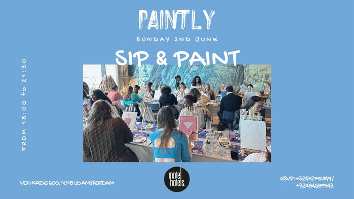 Cover for event: Amsterdam - Sip & Paint ( Art Week ) 