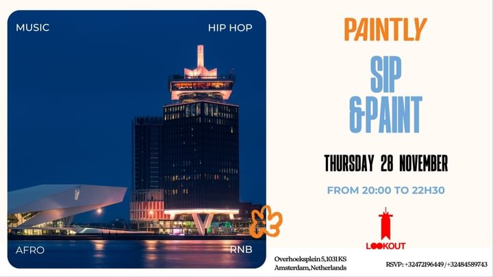 Cover for event: Amsterdam - Sip & Paint in the Sky ( 360 Sky View ) 