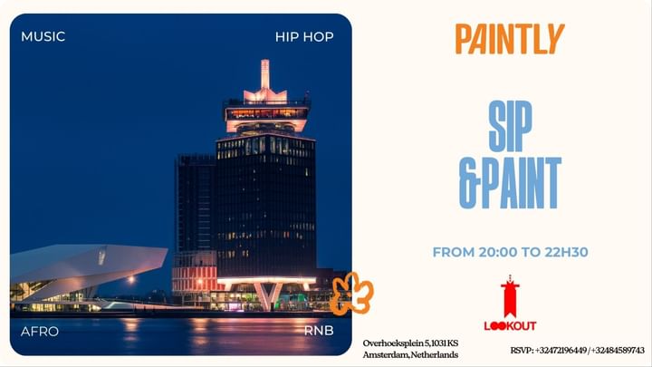 Cover for event: Amsterdam - Sip & Paint in the Sky ( 360 Sky View ) 