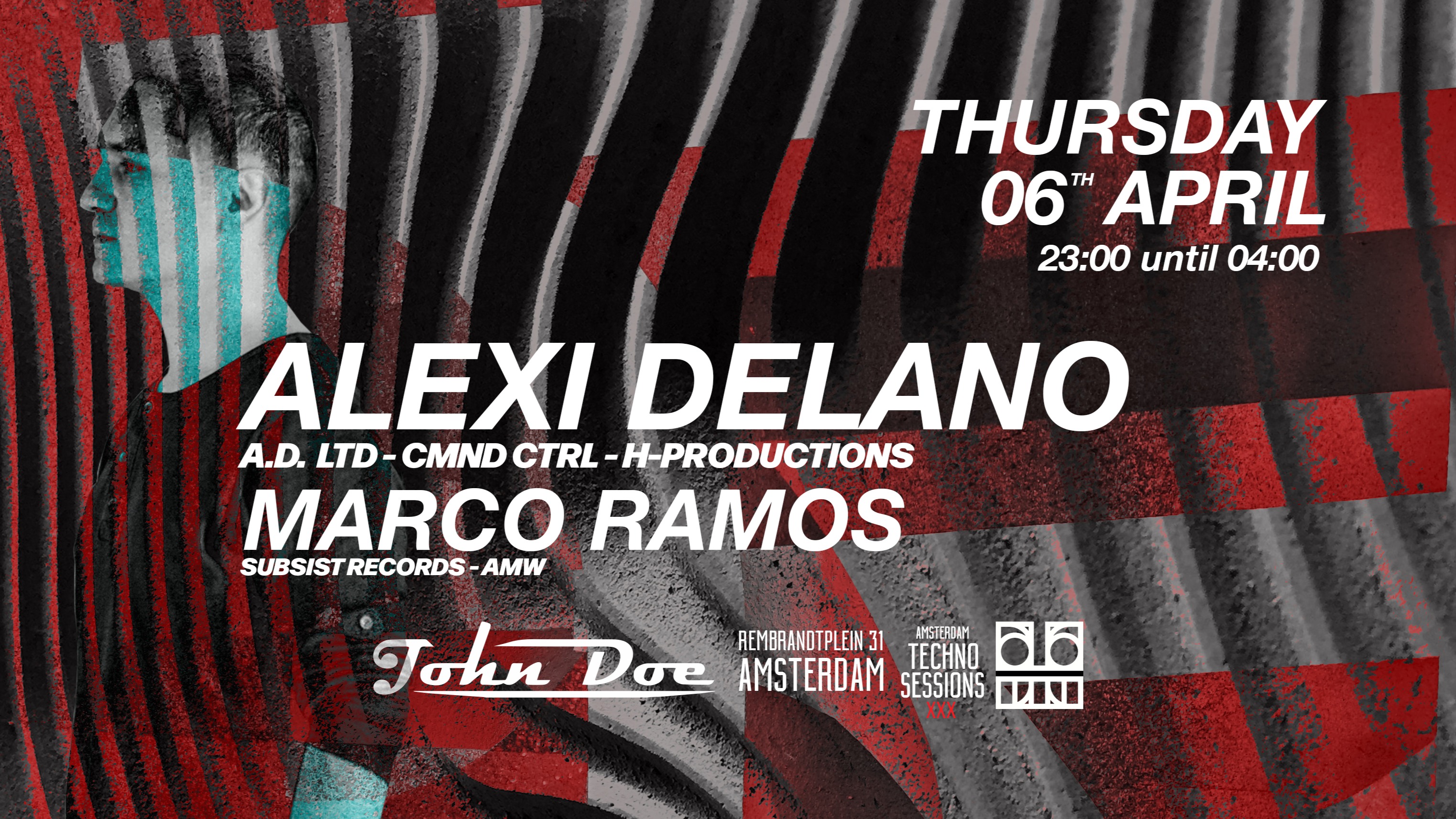 Amsterdam Techno Sessions with Alexi Delano (AD LTD - CMND CTRL - H-Productions) SE image