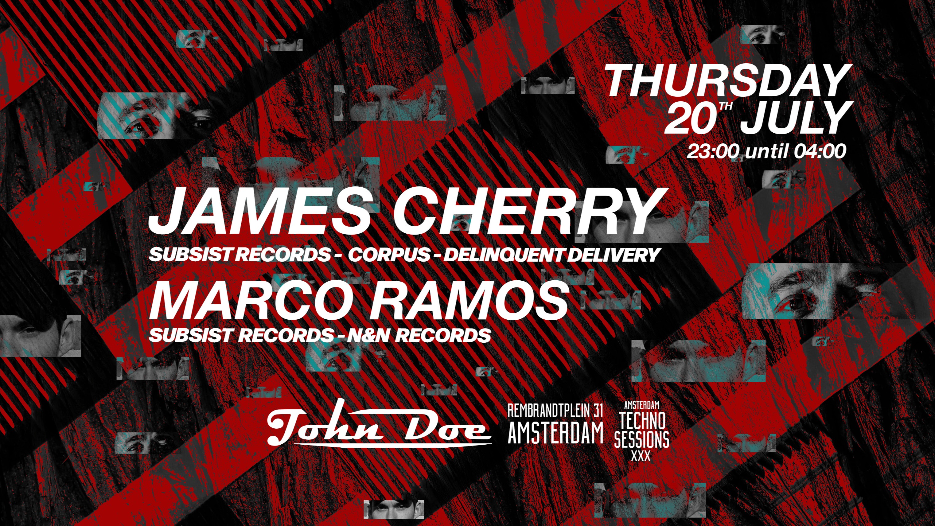Amsterdam Techno Sessions with James Cherry & Marco Ramos image