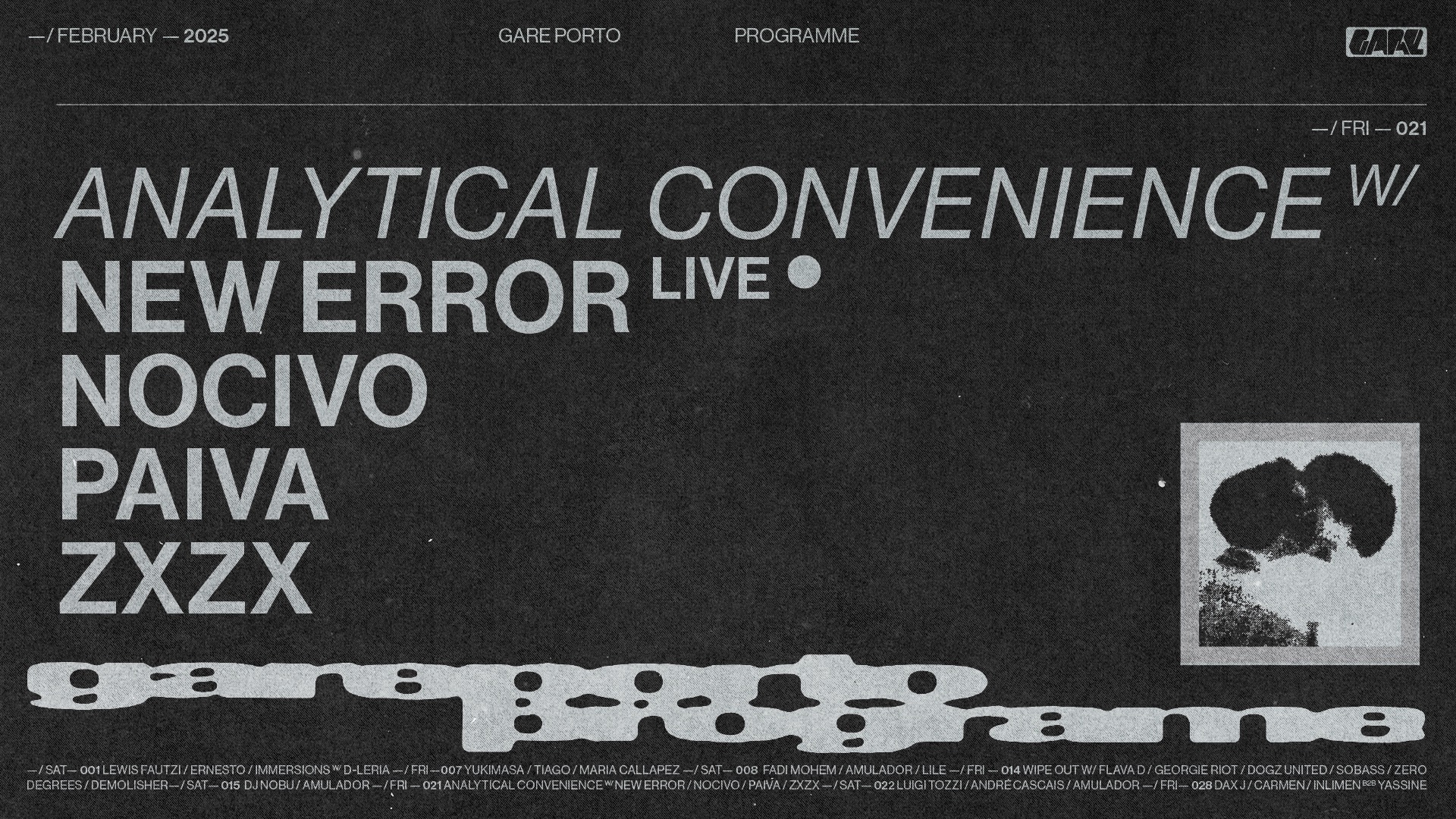  Analytical Convenience with New Error [live], Nocivo, Paiva, zxzx  image