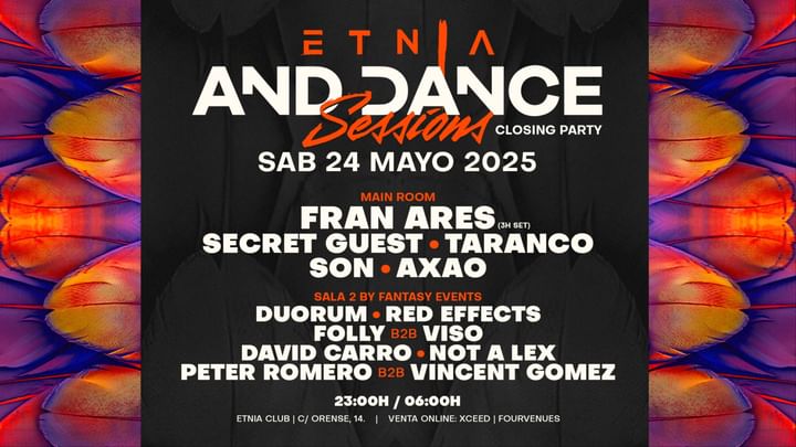 Cover for event: AND DANCE SESSIONS @ ETNIA CLUB Madrid (CIERRE DE TEMPORADA)