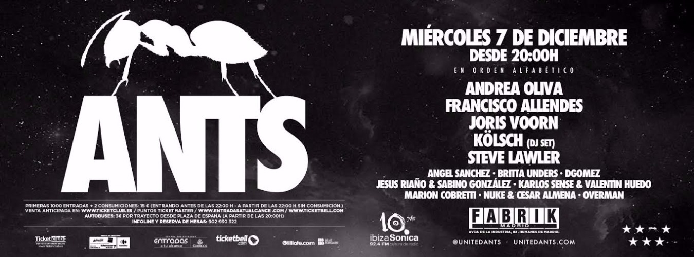 Andrea Oliva, Joris Voorn, Steve Lawler & Kölsch presented by ANTS image