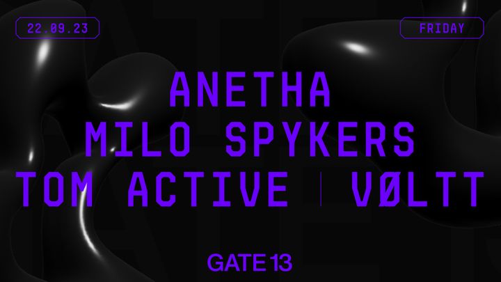 Cover for event: Anetha x Milo Spykers x Tom Active x Voltt