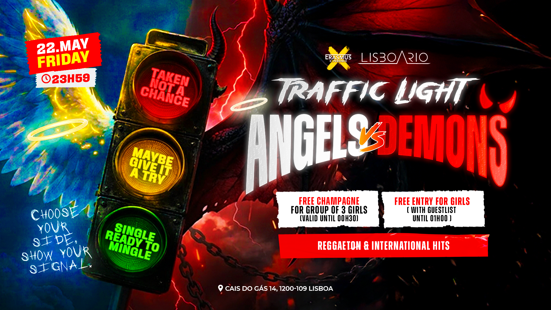 ANGELS 😇 VS DEMONS 😈 | Internacional Hits & Reggaeton - Free for Girls until 1am image