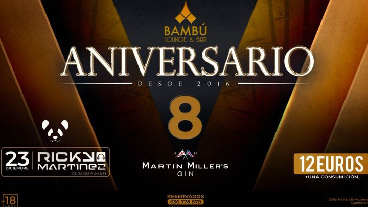 Cover for event: Aniversario Bambú Lounge & Bar