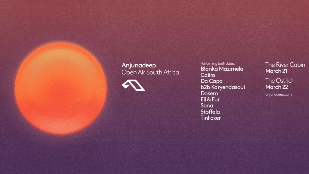 Copertina evento Anjunadeep Open Air Cape Town