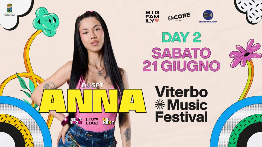 Capa do evento ANNA + SAFARI TRIBE | 21 GIUGNO @ Viterbo Music Festival 2025