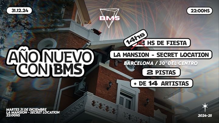 Cover for event: AÑO NUEVO CON BMS