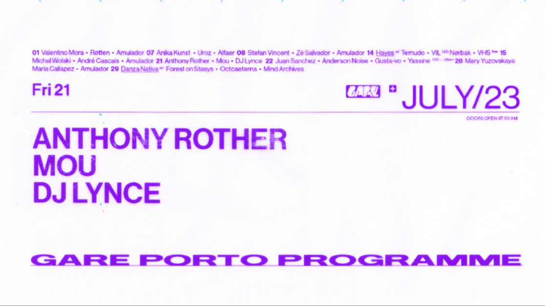Anthony Rother [hybrid electro set] + Mou + DJ Lynce  image