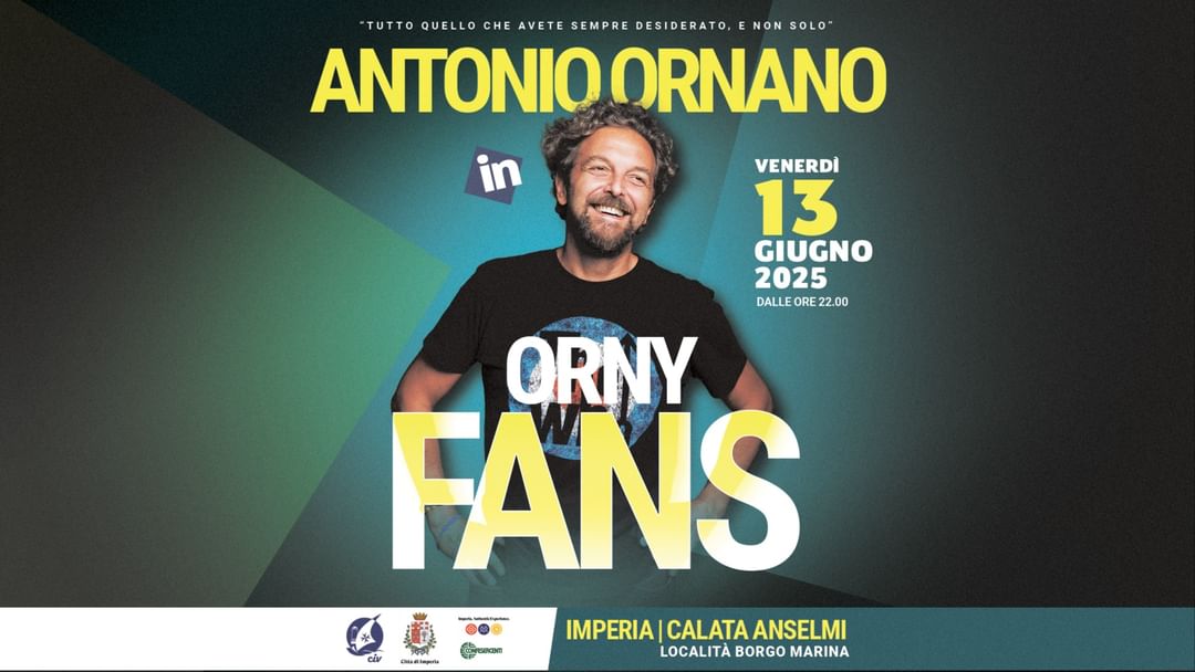 Cartell de l'esdeveniment ANTONIO ORNANO in ORNY FANS