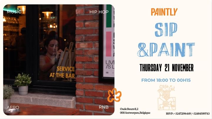 Cover for event: Antwerp - Sip & Paint By Paintly