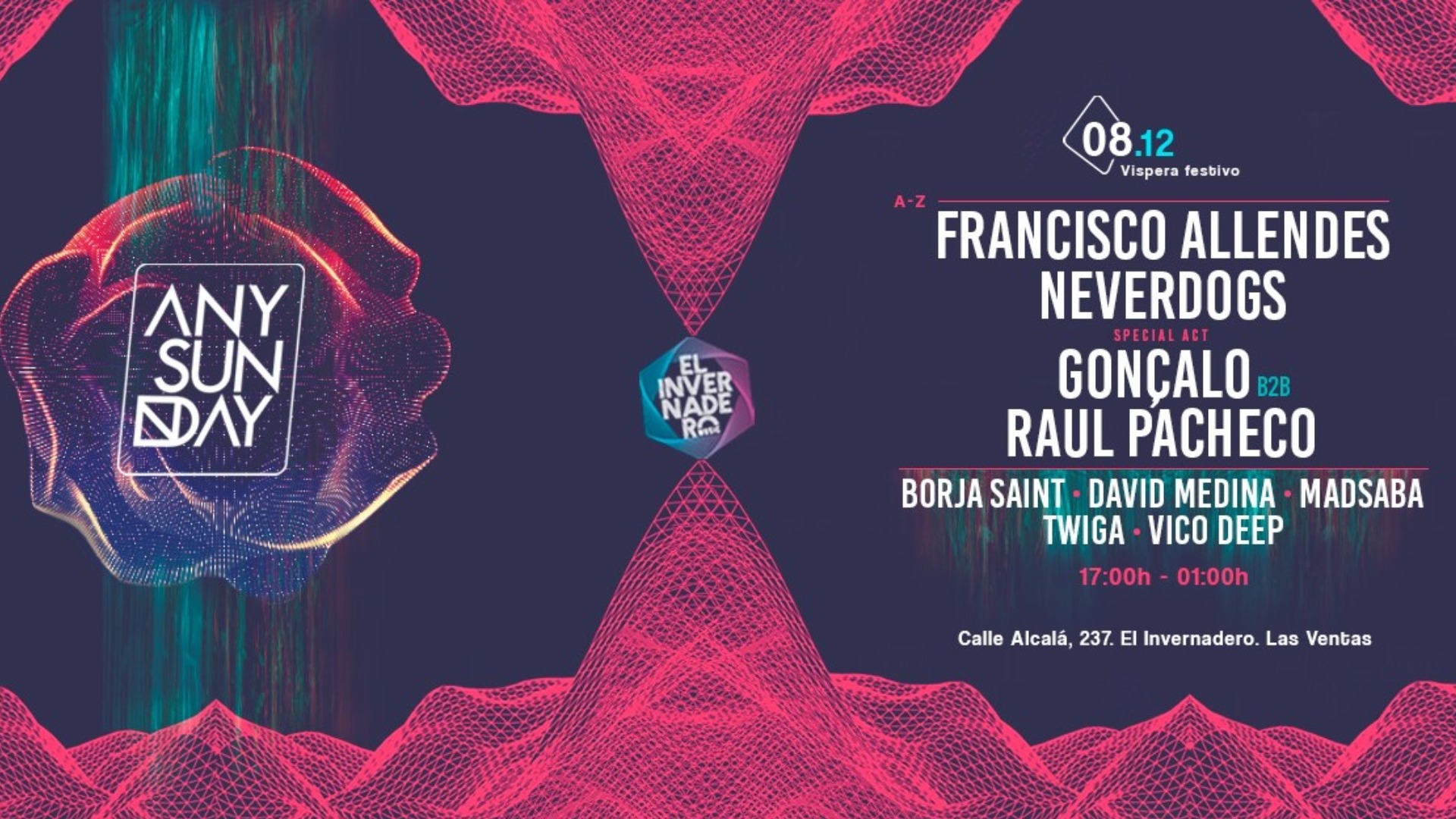 Any Sunday @ El Invernadero Las Ventas image