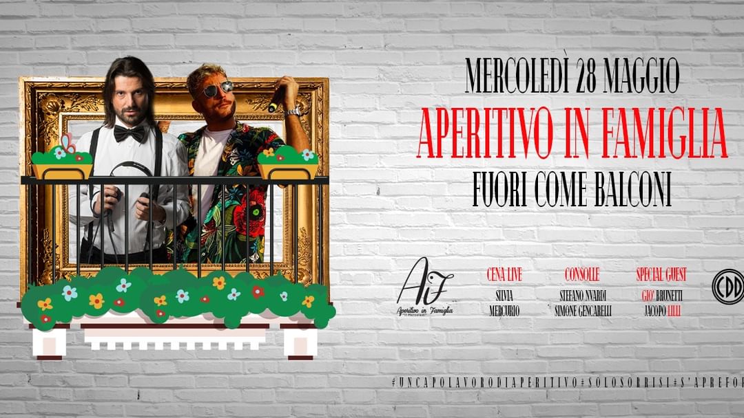 Cartel del evento Aperitivo in Famiglia