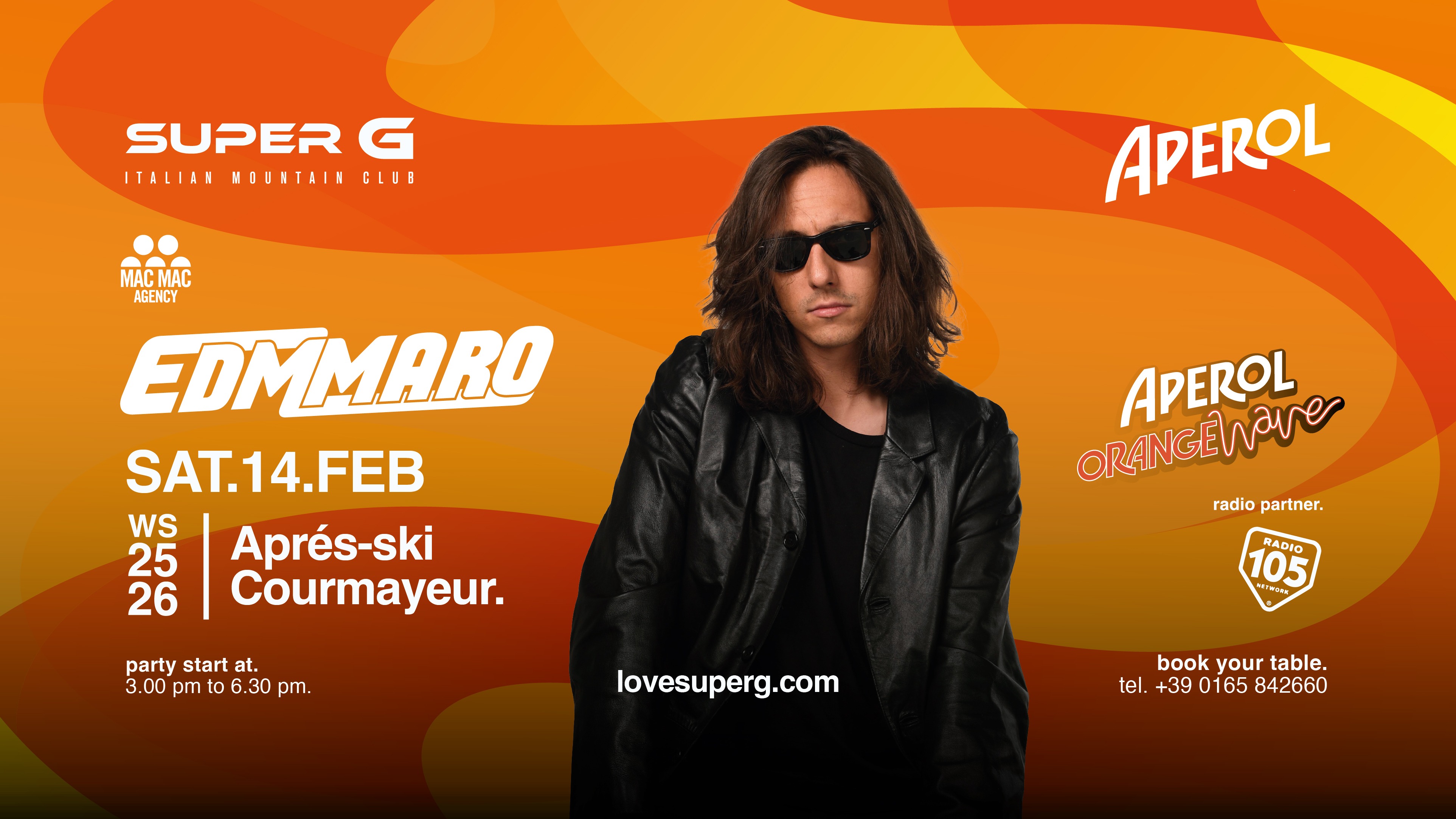 APEROL ORANGE WAVE presents EDMMARO @Super G  image