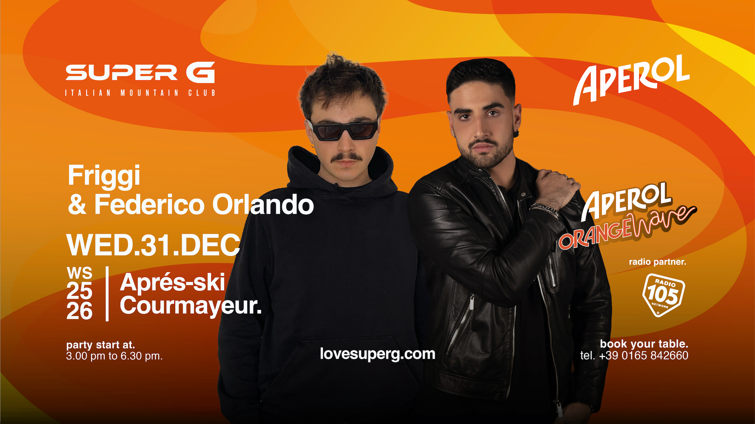 APEROL ORANGE WAVE presents Friggi & Federico Orlando @Super G  image