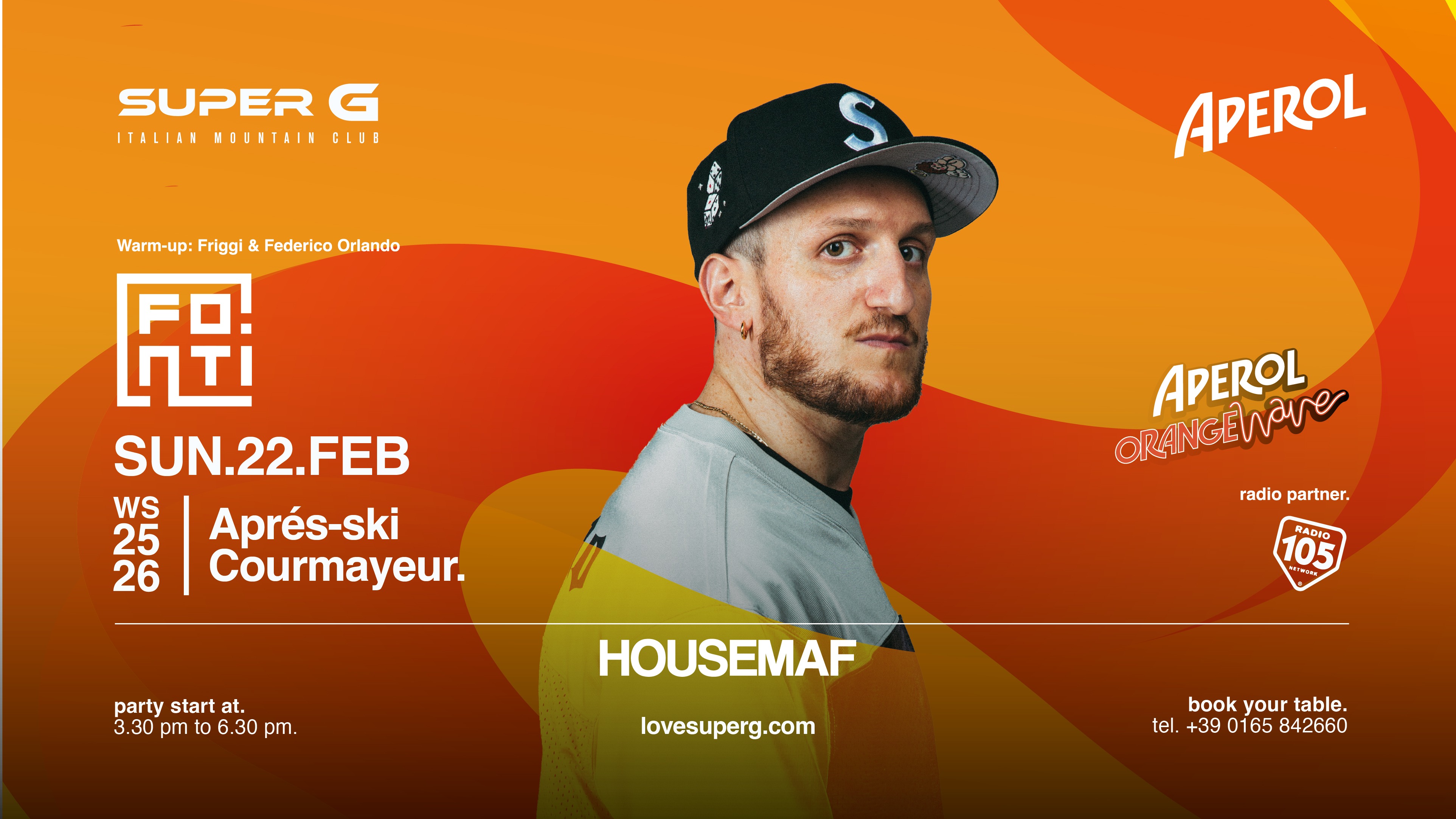 APEROL ORANGE WAVE presents HOUSEMAF @Super G  image