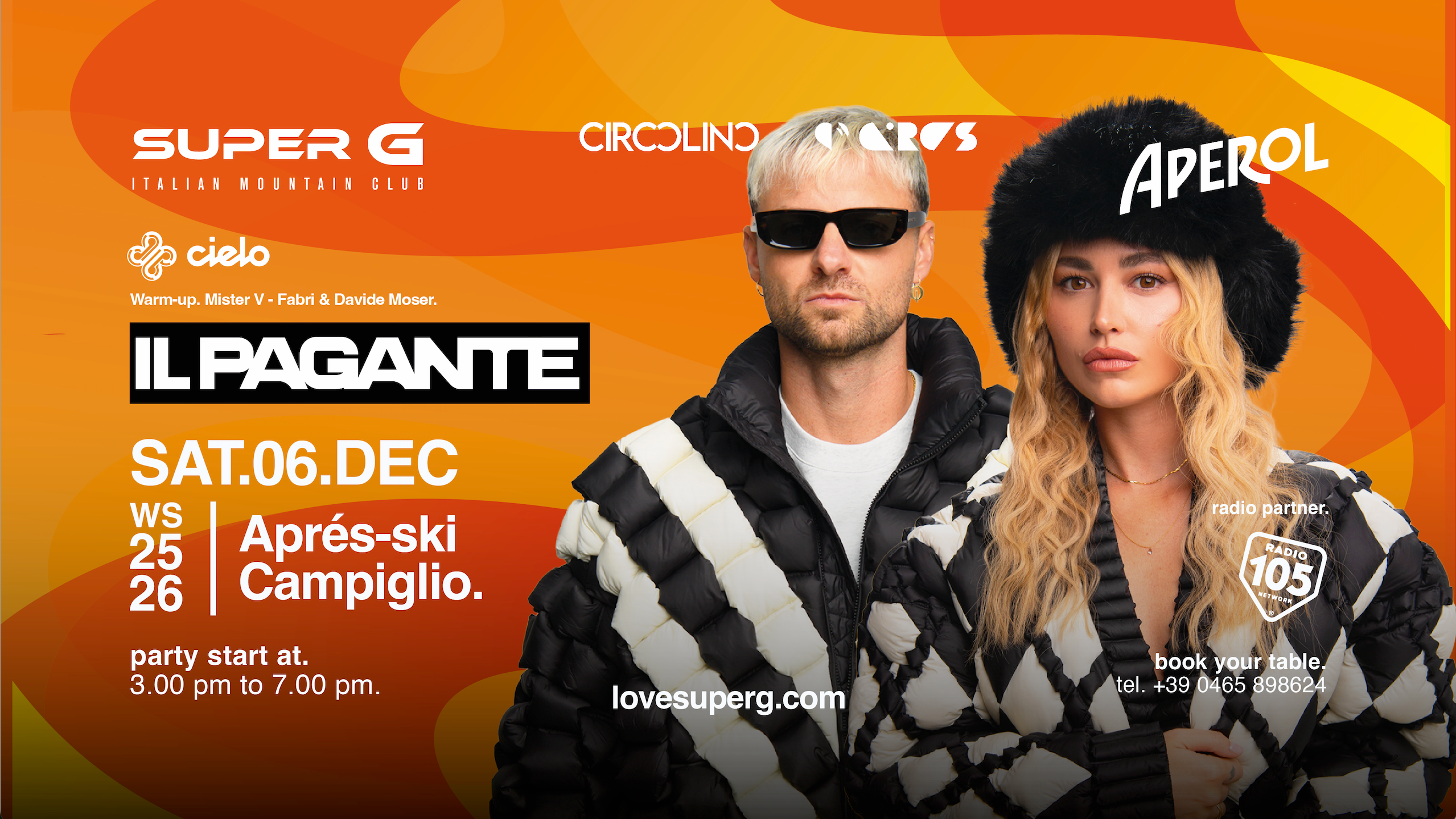 APEROL ORANGE WAVE presents IL PAGANTE | Super G - Après-ski image