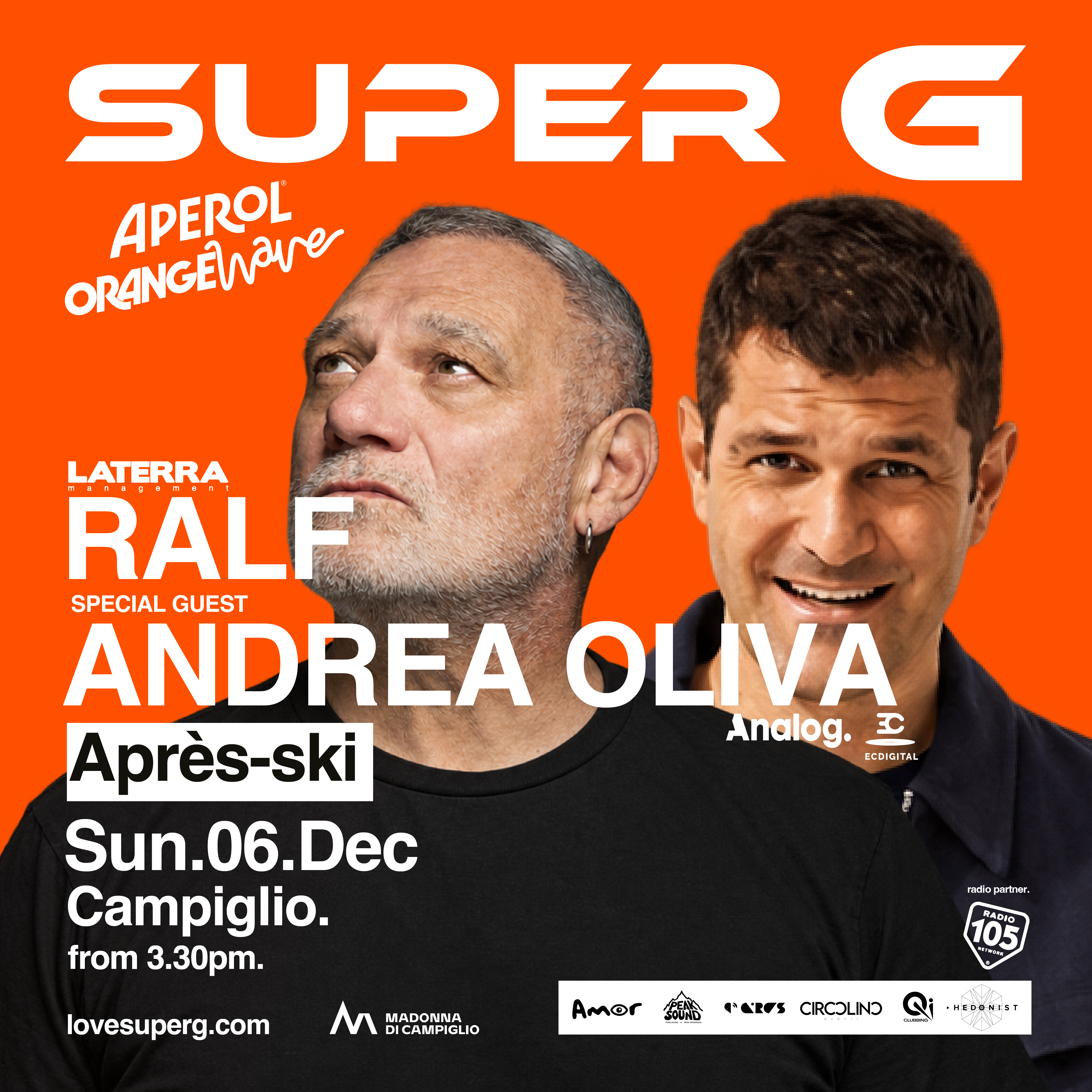 APEROL ORANGE WAVE presents RALF & ANDREA OLIVA @Super G  image