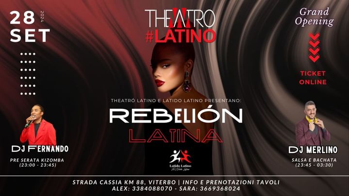 Cover for event: Apertura stagione 2024/2025 Theatrò Latino