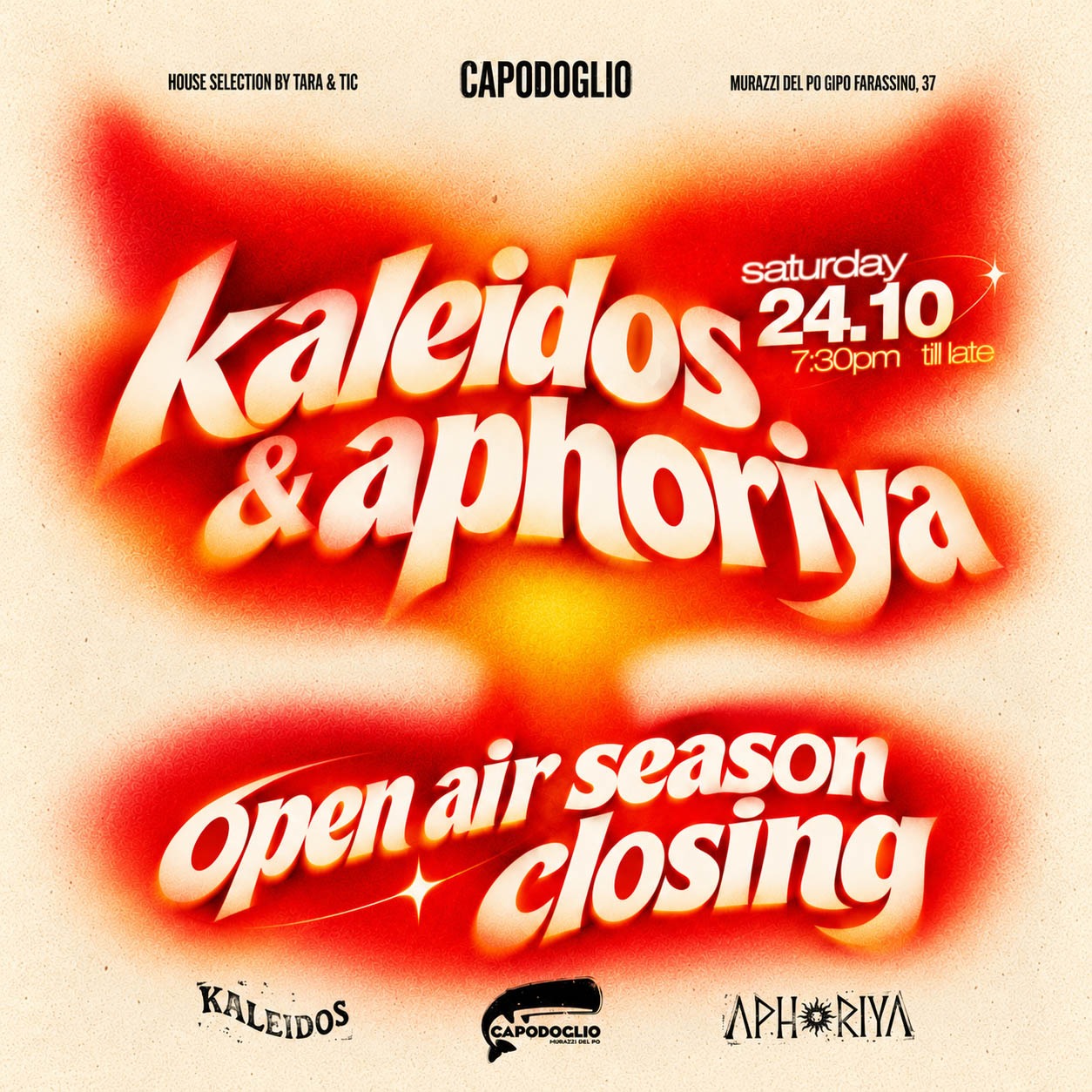 APHORIYA & KALEIDOS W/AFTERPARTY ✷ Capodoglio