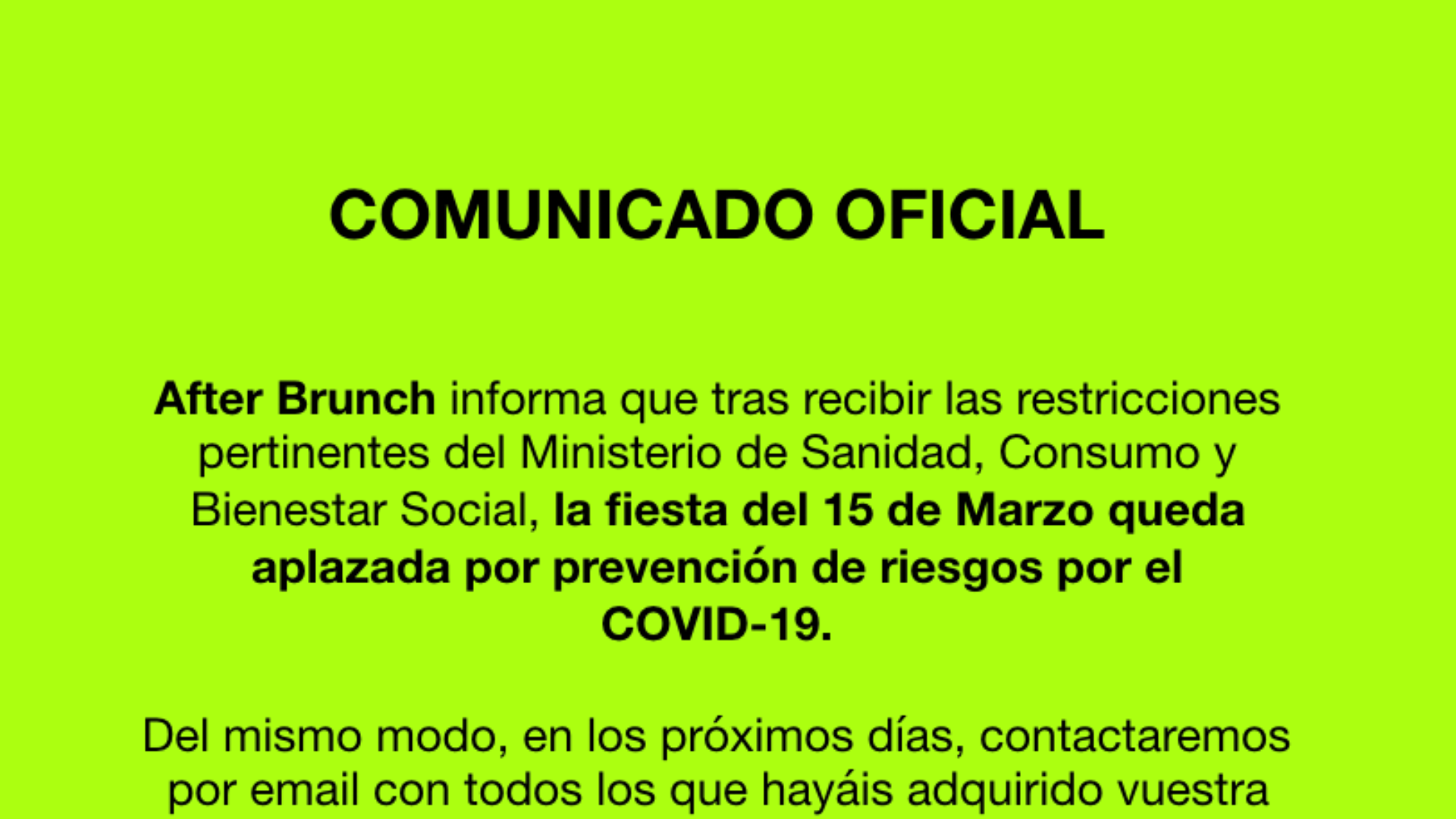  APLAZADO - After Brunch 5th Anniversary @ Las Ventas #4