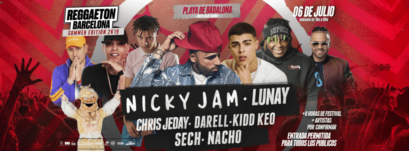 *APLAZADO* Nicky Jam + Lunay | Reggaeton Barcelona Summer Edition 2k19 image