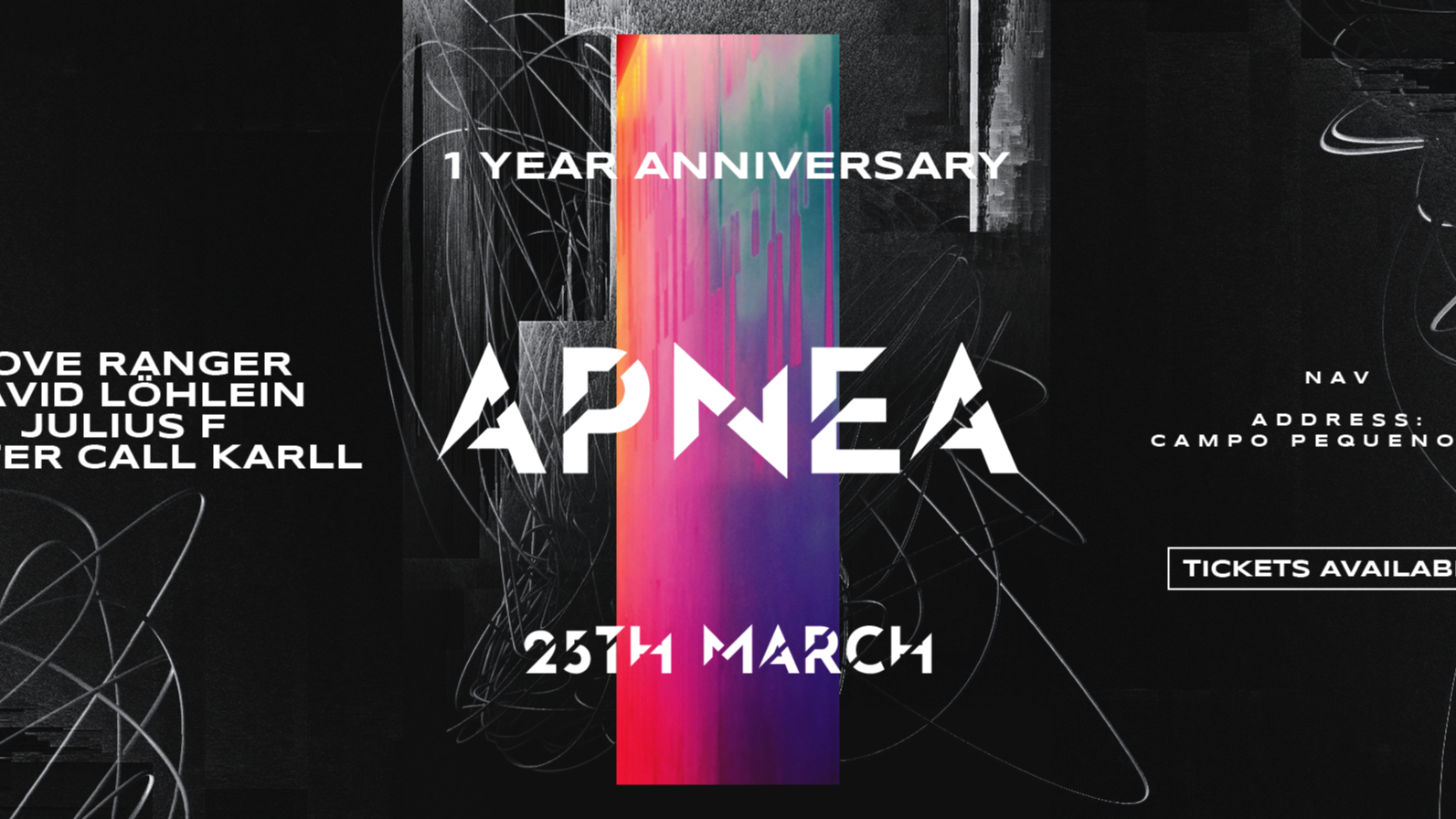 Apnea - 1 Year Anniversary - W/ David Löhlein(DE) / Rove Ranger(DE) image
