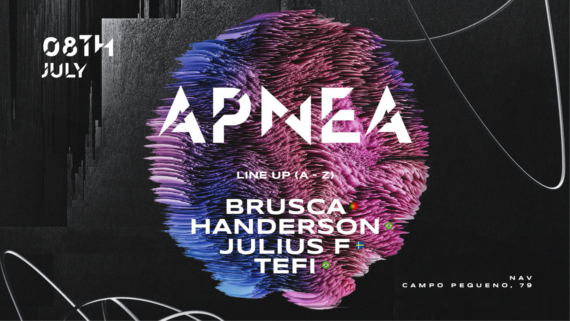 APNEA - w/ Brusca (PT) / Tefi (BR) / Handerson (BR) / Julius F. ( SWE) image