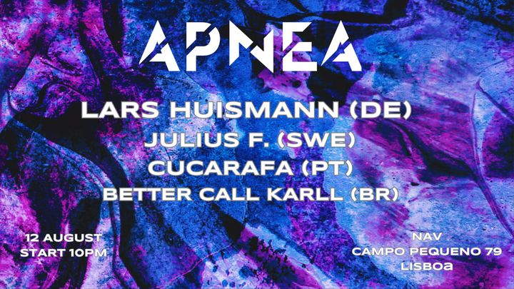 Cover for event: Apnea - w/ Lars Huismann (DE) & Cucurafa (PT)