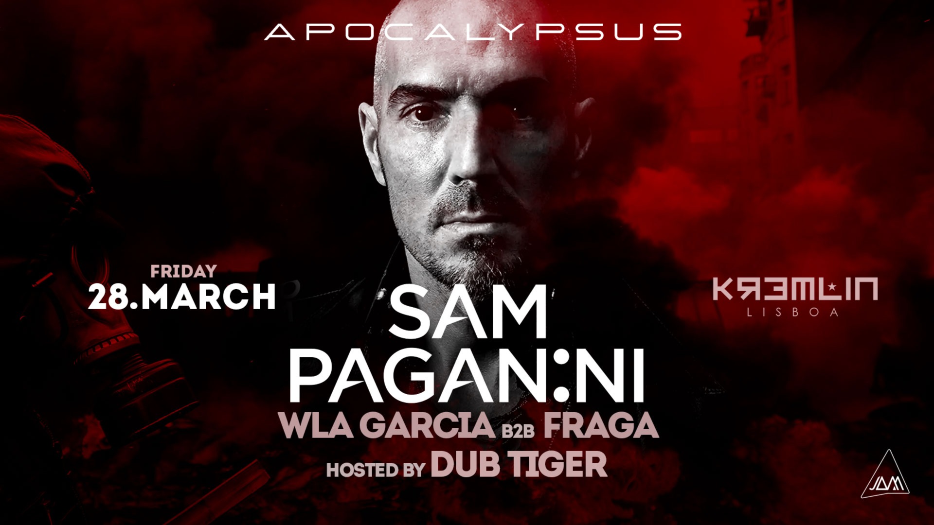 Apocalypsus: Sam Paganini, Dub Tiger, Wla Garcia b2b Fraga image