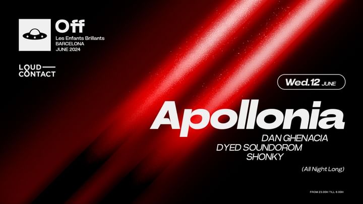 Cover for event: Apollonia All Night Long (OFF BCN) at Les Enfants