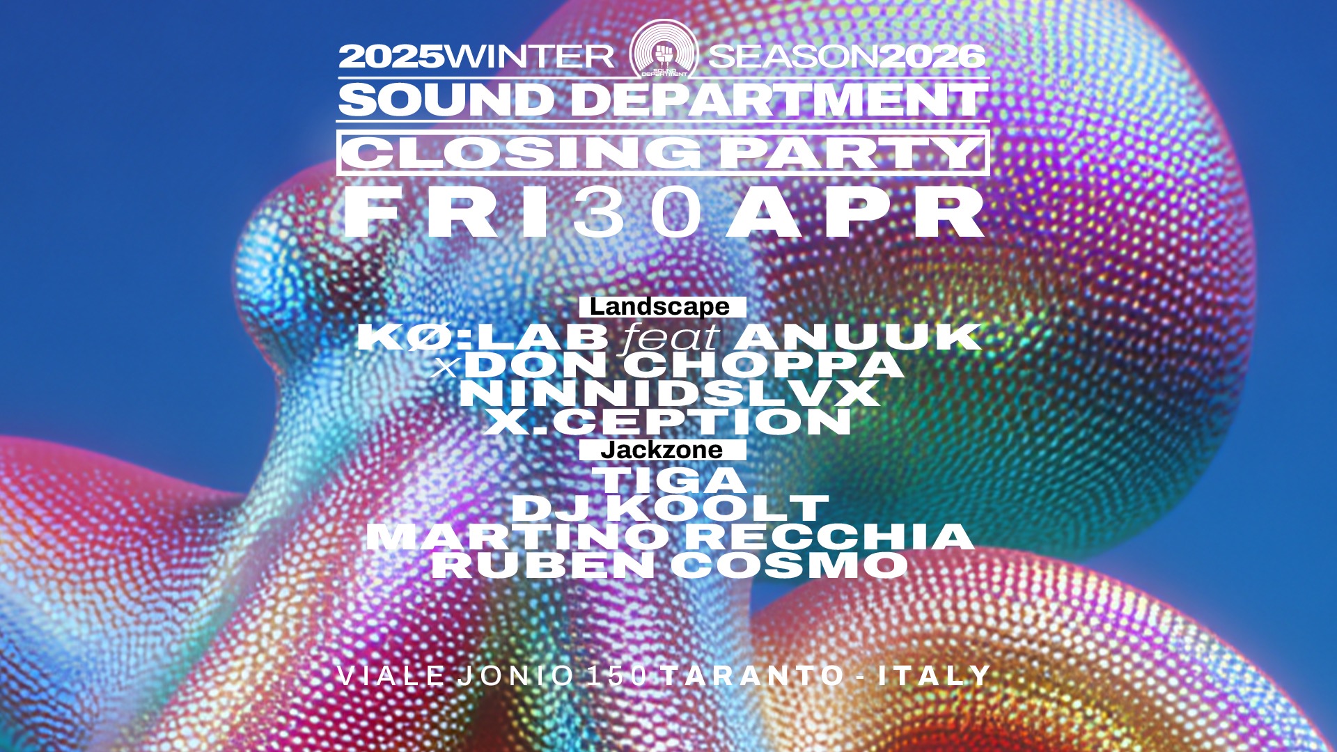 April 30 Closing Party w/KØ:LAB feat ANUUK x DON CHOPPA, TIGA and DJ KOOLT image