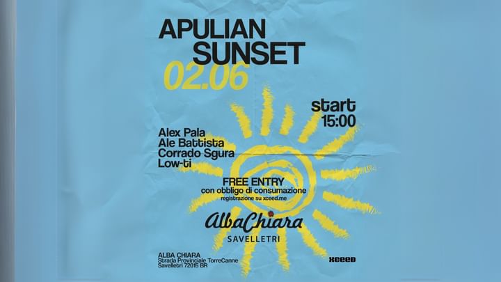 Cover for event: Apulian sunset 