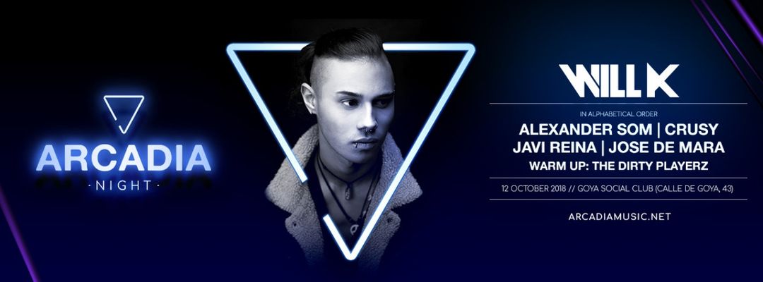 Cartel del evento Arcadia Night