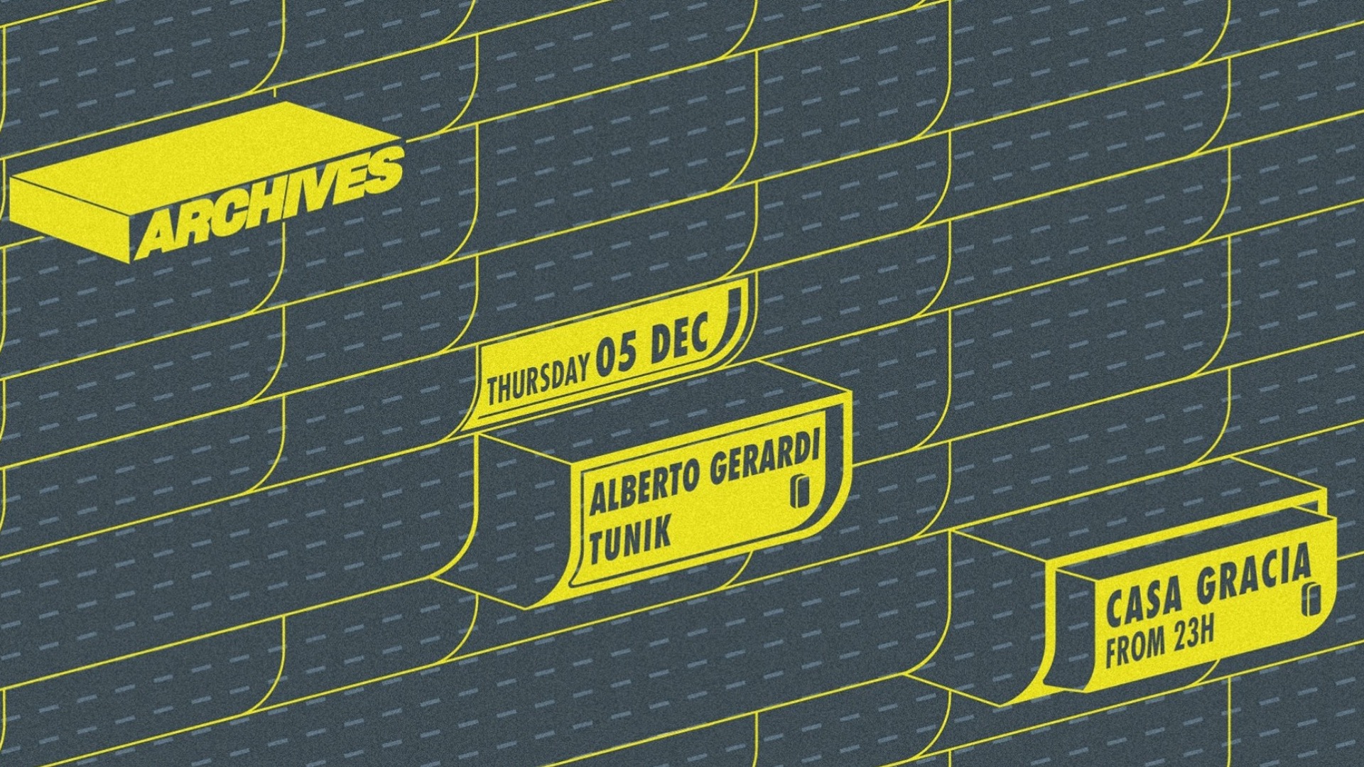 Archives Thursdays - Alberto Gerardi & Tunik image