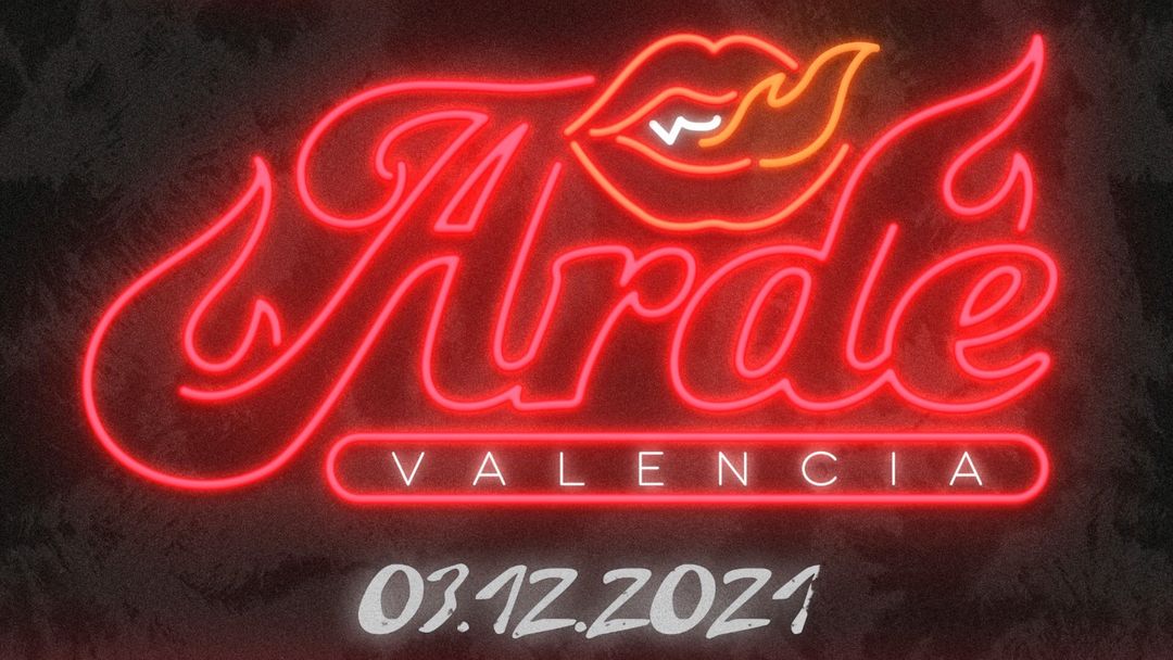 Cartel del evento Arde Valencia! Opening party con Steave Lean. 