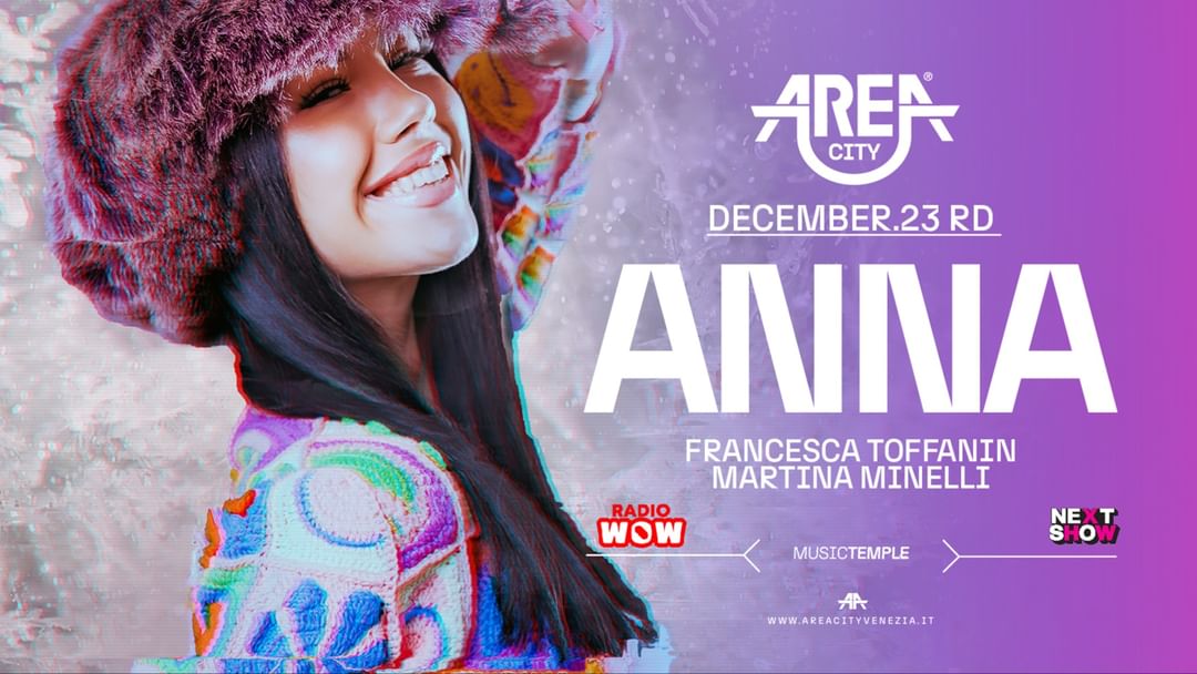 Cartell de l'esdeveniment Area City | 23-12-2023 | w/ ANNA 