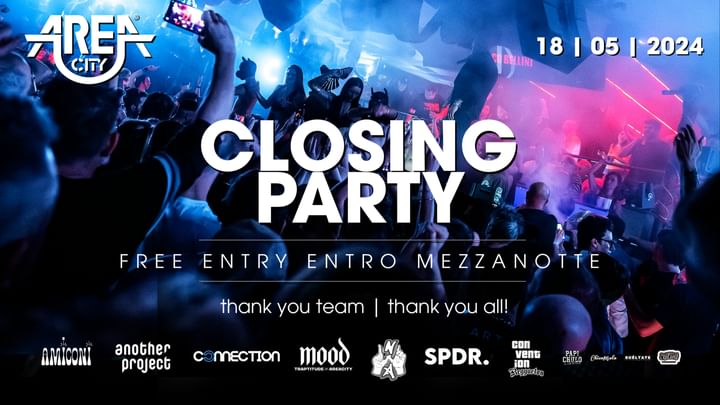 Cover for event: Area City < CLOSING PARTY > 18.5.2024